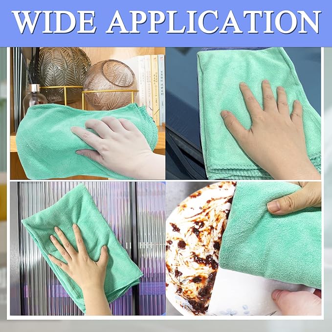 12 Pcs Extra Large Microfiber Cleaning Cloth, Microfiber Towels