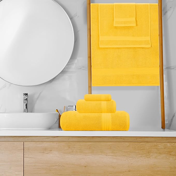 GLAMBURG Ultra Soft 8-Piece Towel Set