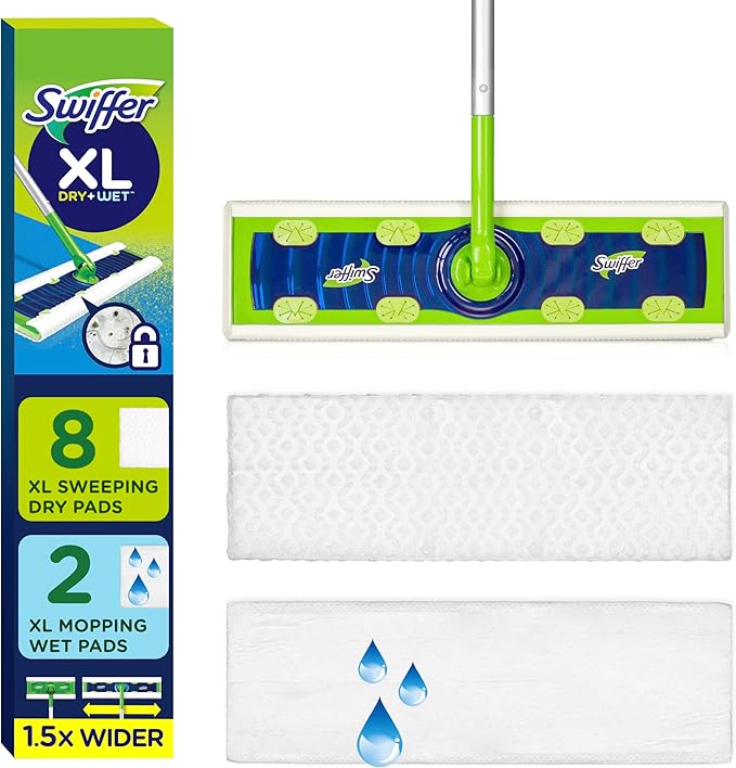 Swiffer Sweep + Mop XL, Broom & Mop Alternative, Floor Cleaner