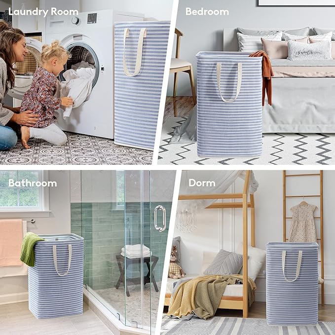 Lifewit 2 Pack Laundry Hamper Large Collapsible Laundry Baskets, Freestanding