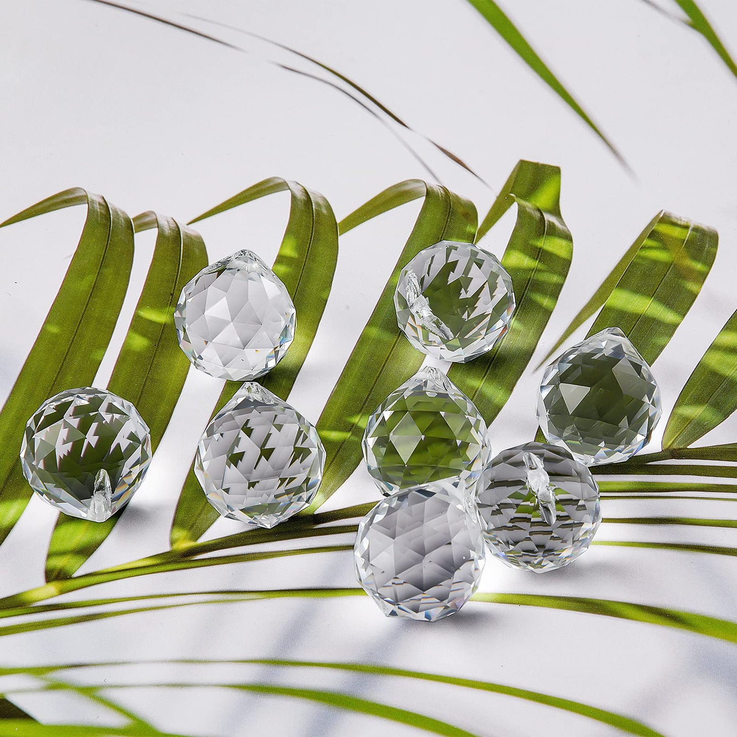 MerryNine 20mm Clear Crystal Ball Prism Sun Shine Catcher Rainbow Pendants Maker, Hanging Crystals Prisms for Windows, for Feng Shui, for Gift (20mm/0.79", 24)
