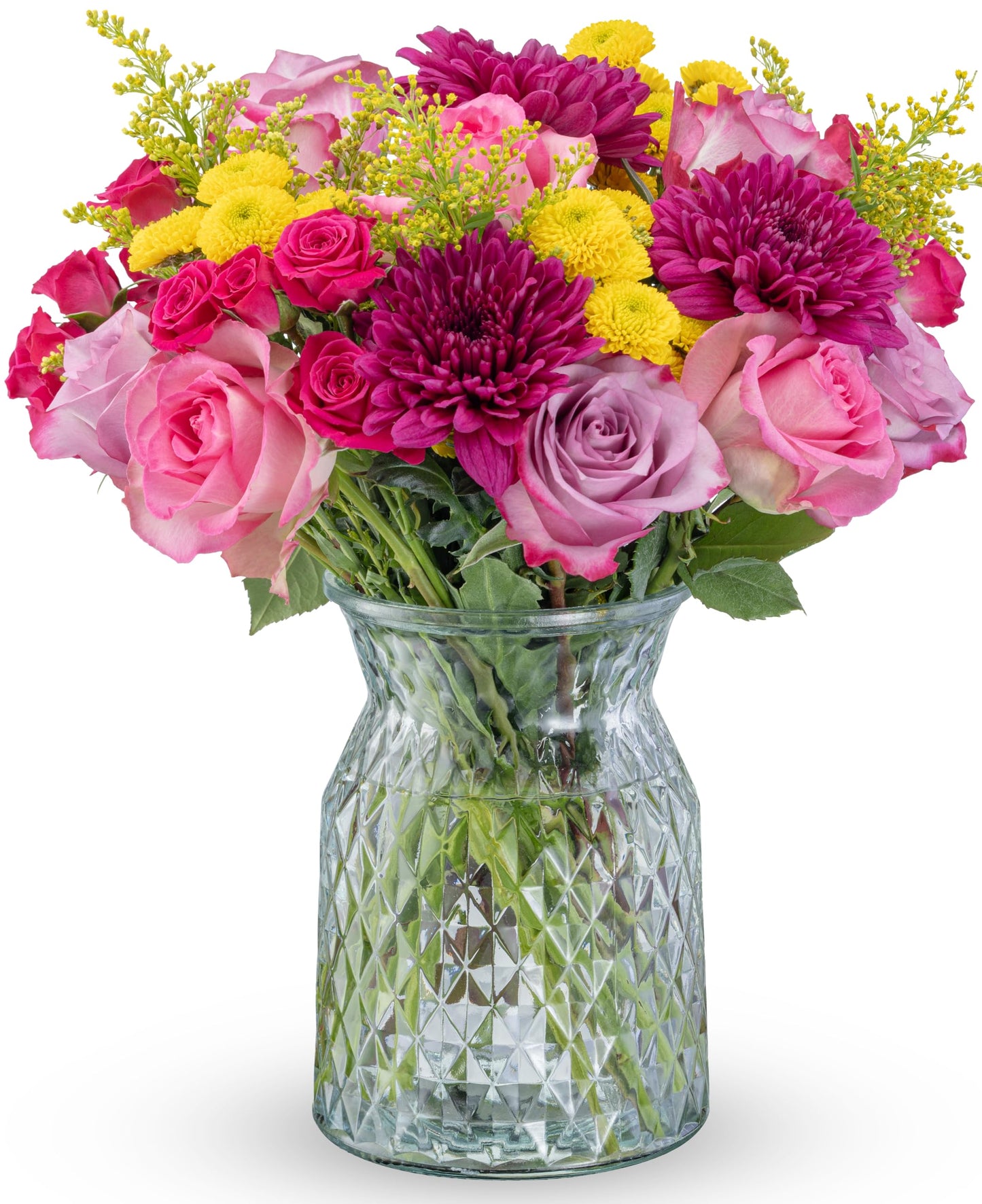 Benchmark Bouquets - Mothers Day Mixed Bouquet - Fresh Flowers for Delivery - Mothers Day Flowers - Gifts for Mom - Fresh Floral Bouquet - Teacher Appreciation Gifts (Glass Vase Included)