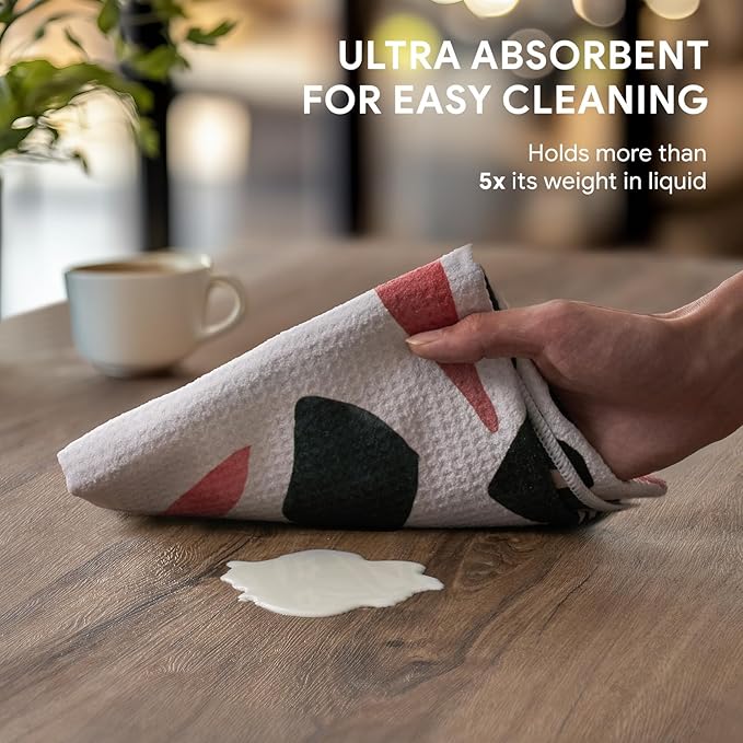 RECYCO Waffle Kitchen Towel Set of 2