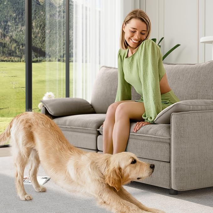 Vesgantti 74" Loveseat Sofa for Living Room, Comfy Cloud Couch Deep Seat