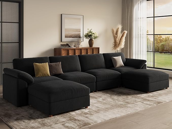 EASE MOOSE Large Sectional Modular Sofa, LOversized U Shape Sectional Couch