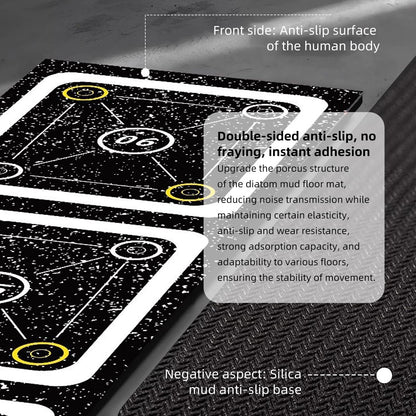 GYHPD Rubber Agility Ladder 8.8 Ft Non-Slip Speed Agility Training Ladder Pad for Soccer Football Footwork, Workout Ladder for Soccer Football Tennis Boxing Training, Agility Training Equipment