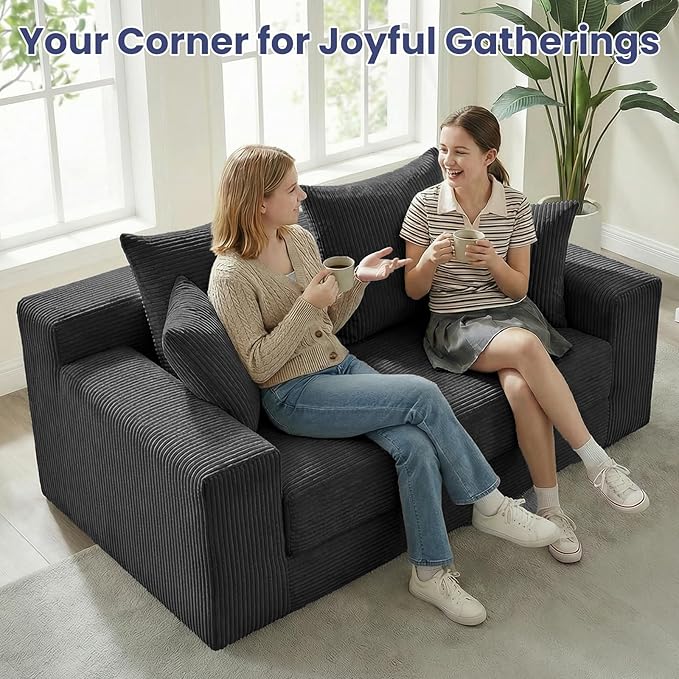 3-in-1 Convertible Sofa Bed: Boneless Loveseat Sleeper & Folding Couch Bed