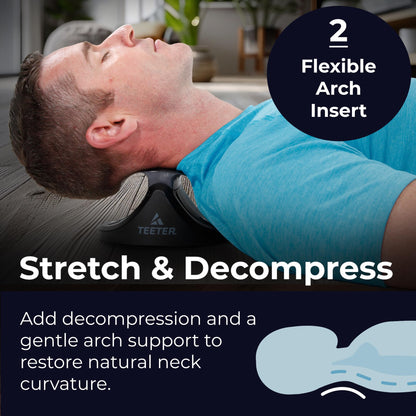 Teeter Neck Relax & Restore Duo- Portable Neck Traction Device for Decompression, Muscle Tension & Headache Pain Relief and Spine Health