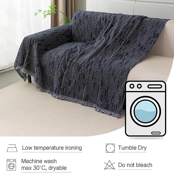 MYSKY HOME Couch Covers for 3 Cushion Couch Sofa, Sectional Couch Cover L Shape