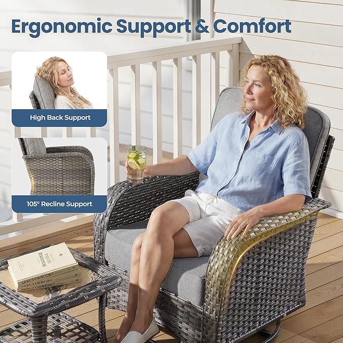Weaxty Wicker Patio Furniture Set
