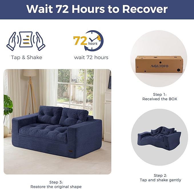 MAXYOYO 63" Loveseat Sofa Couch