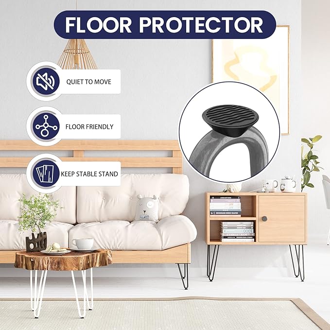 SMARTSTANDARD 16 Inch Heavy Duty Hairpin Furniture Legs, Metal Home DIY Projects