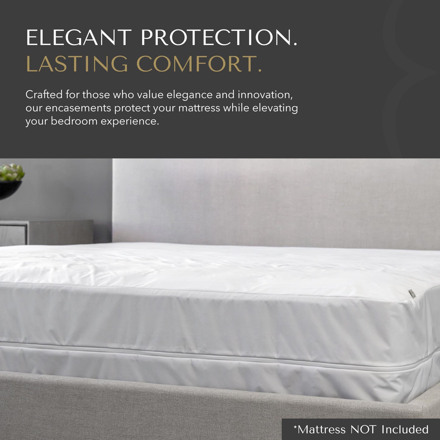 23 Threads Z161 Series Padded, Plush, Quilted, Soft, Luxurious, Waterproof Noiseless Mattress-Protector Cover, Fitted, with Ctrl+Z Technology, Mattress Not Included, 13 Inch Deep, Queen