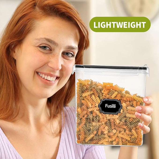 Skroam Cereal Containers Storage of 6, Airtight Food Storage Containers