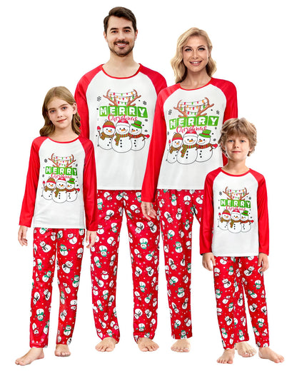 MyFav Christmas Pajamas for Matching Family Xmas Sleepwear Adult Jammies Holiday PJS for Women Red,Small