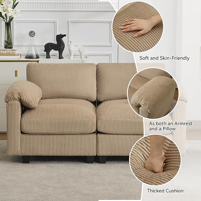 114'' U-Shaped Sectional Couch