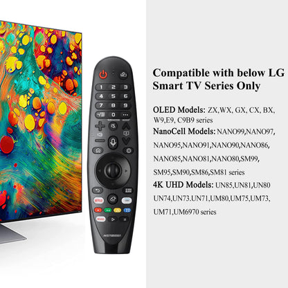 Voice Magic TV Remote for LG Smart TV 2019-2021 AKB75855501 Replace LG Magic Remote Control AN-MR20GA AN-MR19BA with Pointer Function