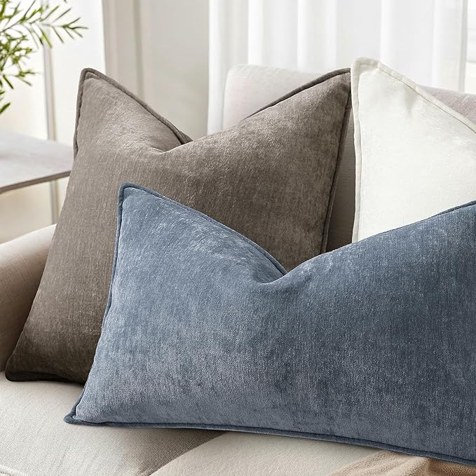 decorUhome Summer Couch Throw Pillow Covers 16x16 Set of 2, Decorative Soft