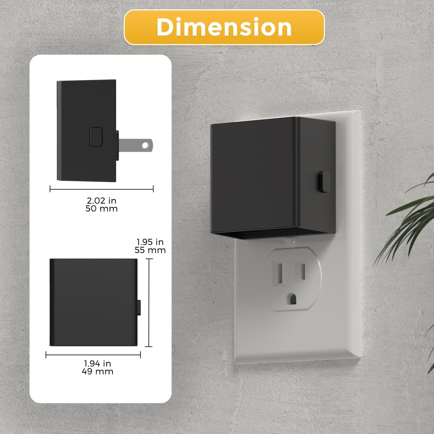 L LOHAS LED Night Lights Plug into Wall,[2-Pack] Plug in Night Light with Dusk to Dawn Sensor,Brightness Adjustable,3000K Warm White,Dimmable Nightlight for Adults Bathroom Hallway Kitchen