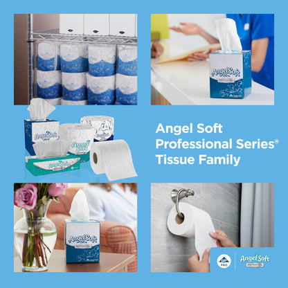 Georgia-Pacific Angel Soft Professional Series 2-Ply Facial Tissue (48550), 50 Sheets Per Box, 60 Tissue Flat Boxes Per Bulk Case