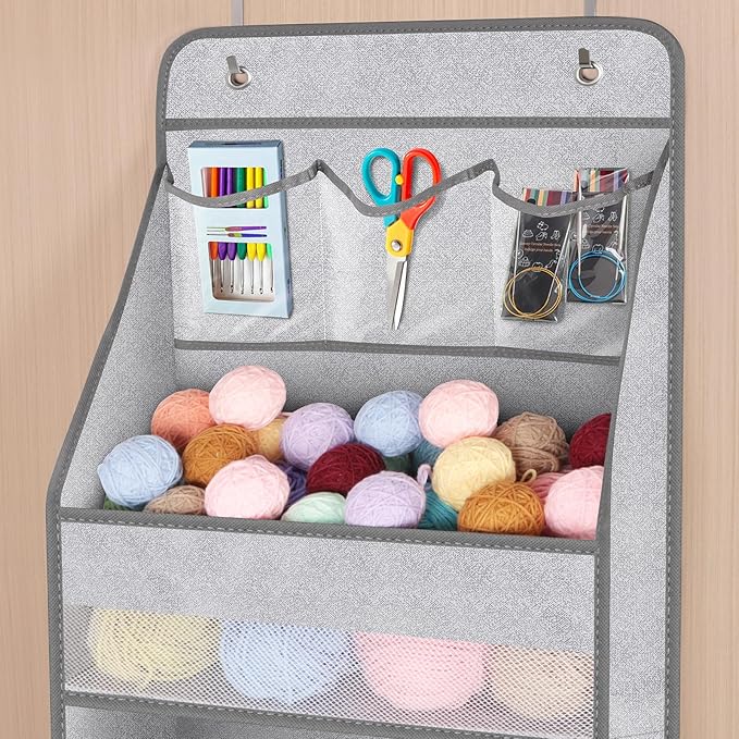 Univivi 5-Shelf Door Storage Over Door Hanging Organizer
