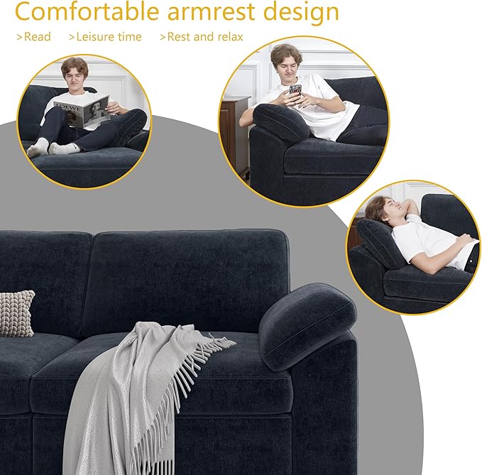 EASE MOOSE Oversized Modular Sectional Sofa, FSC Certified Extra Large U Shape