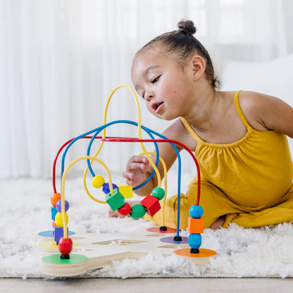 Melissa & Doug Classic Bead Maze (Wooden Educational Toy)