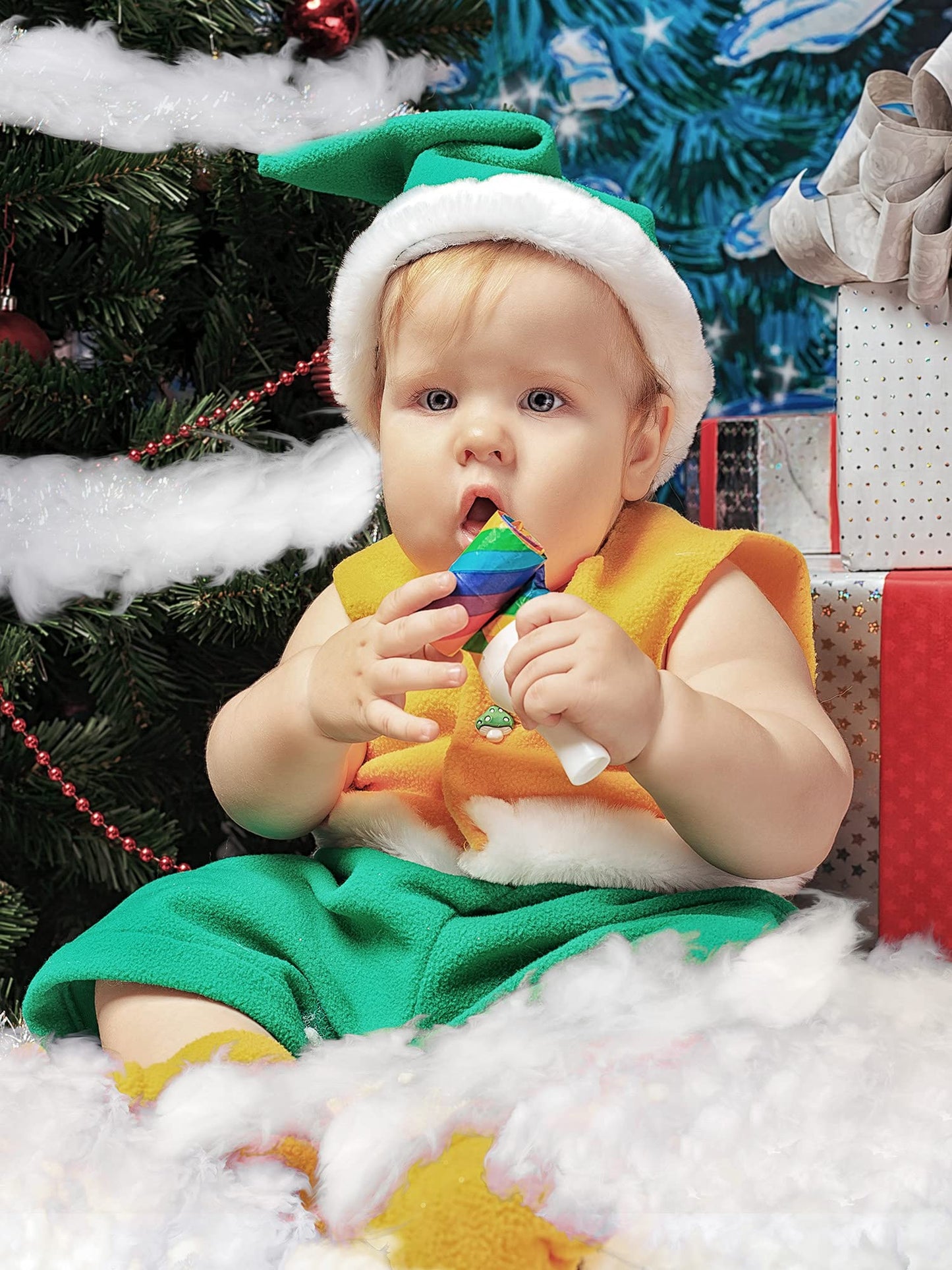 Riakrum Fake Snow Decor Fiber Artificial Snow Cotton Snow Fluffy Indoor Decoration for Winter Mantle Christmas Decoration(60 g)