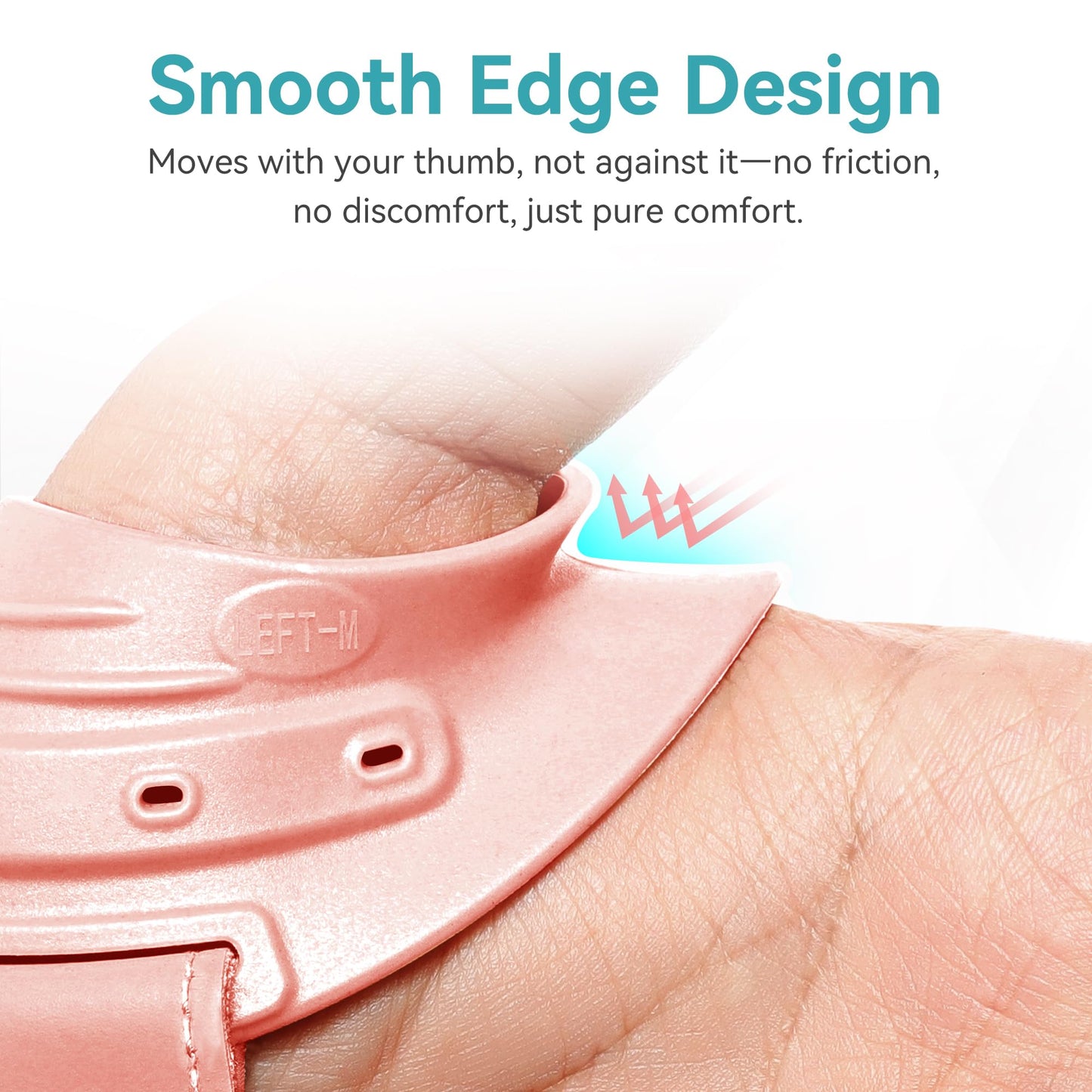 FORTEMOTUS CMC Thumb Brace, Upgrade Thumb Splint for CMC Joint Pain Relief and Support, Osteoarthritis, Tendonitis, Arthritis, CMC Joint Thumb Arthritis Brace: for Women Men (Pink, Right Hand, Large)