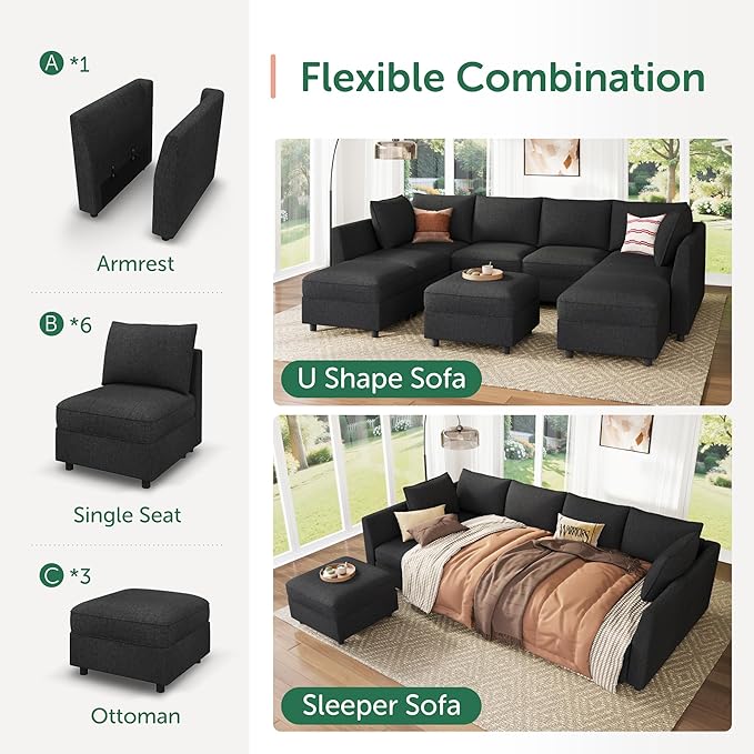 HONBAY Modular Sectional Sofa