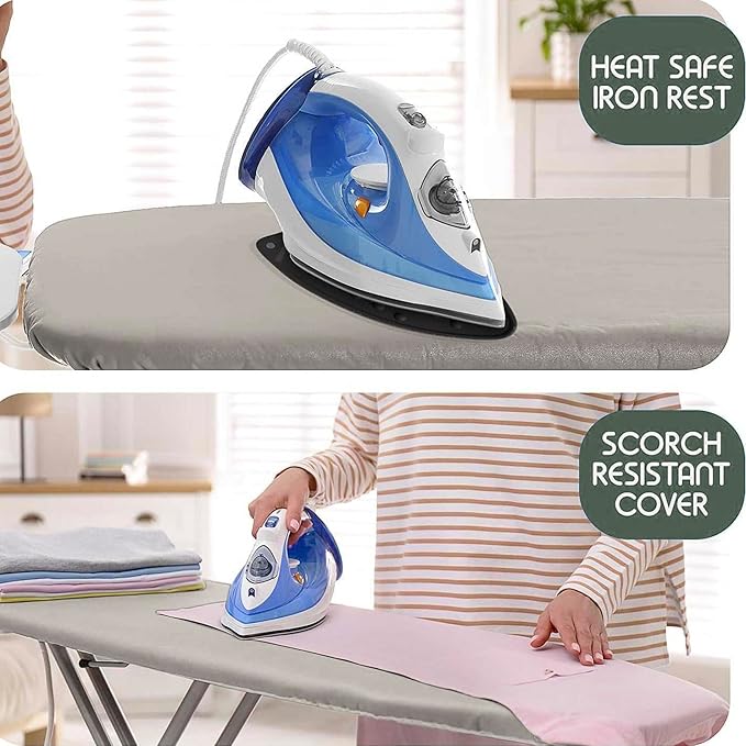Hearth & Harbor Ironing Board Cover and Pad 15x54 Full Size, Thick Heavy Duty