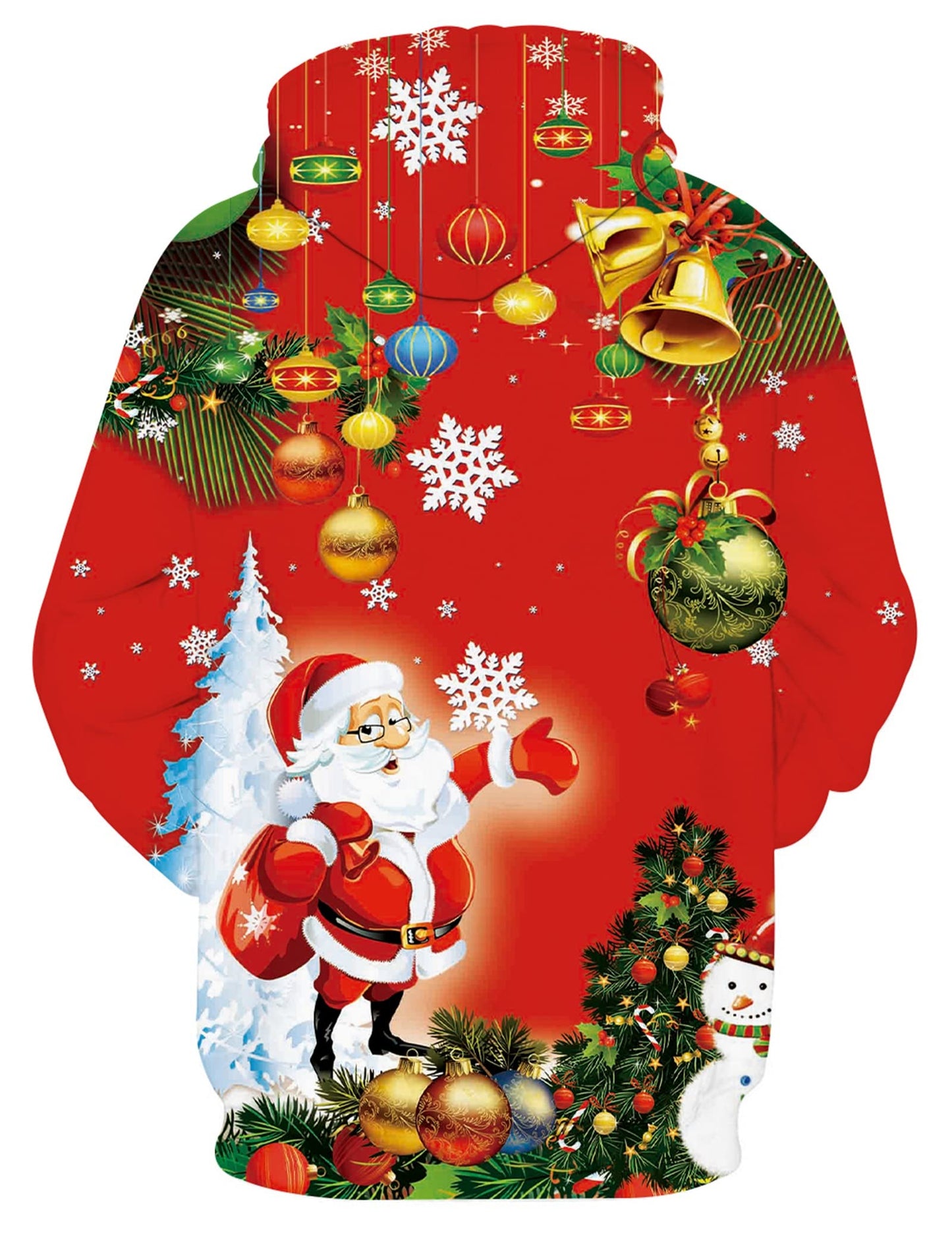 Linnhoy Adults Hoodies Unisex for Men Women Funny 3D Print Wear Christmas Graphic Sweatshirts Novelty Fashion Sweater Size Small