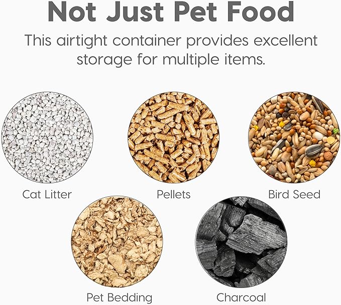 IRIS USA 25 Lbs / 32.5 Qt WeatherPro Airtight Pet Food Storage Container