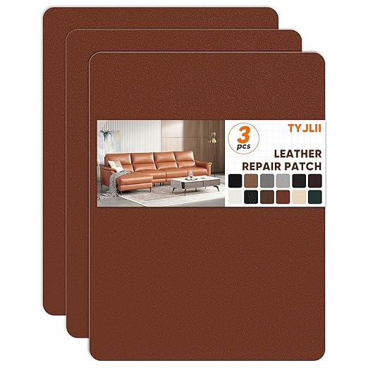 Leather Repair Patch Self Adhesive, 8.3″ x 11″ Vinyl Patch Kit, Leather Repair
