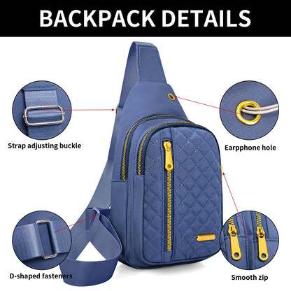 Small Sling Bag For Women Men Casual Crossbody Sling Backpack