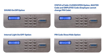 Viking Security Safe VS-48DS Heavy Duty Depository Safe with Drop Slot – Large Digital Keypad Box for Cash, Documents & Valuables – Anti-Fish Design, Motorized Lock, LED Light – For Business Use