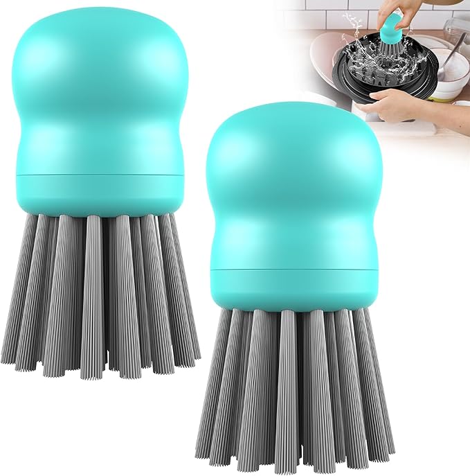 Mini Dish Brush for Cleaning Chicken Shredder, Palm Brush Dish Scrubber