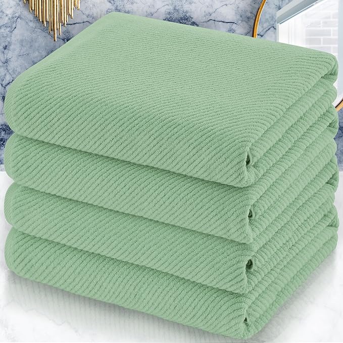 VOOVA & MOVAS Green Bath Towels