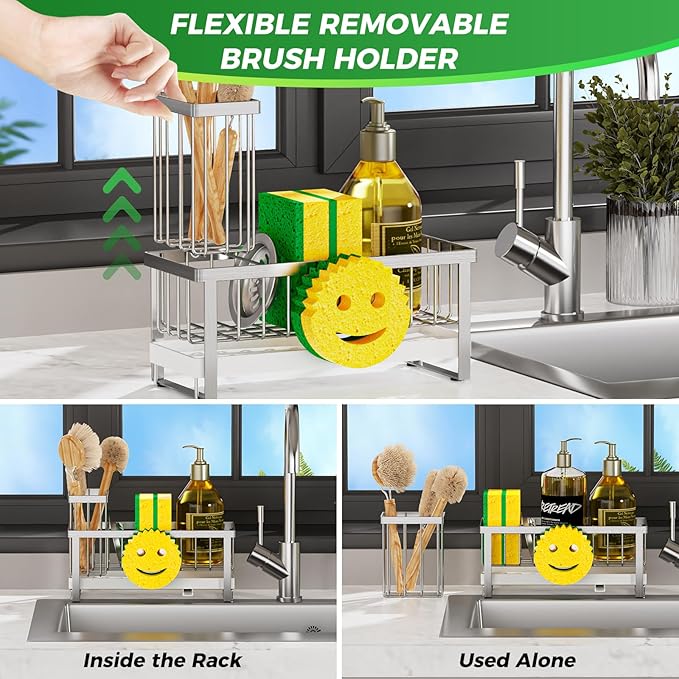 Sponge Holder for Kitchen Sink, Sink Caddy