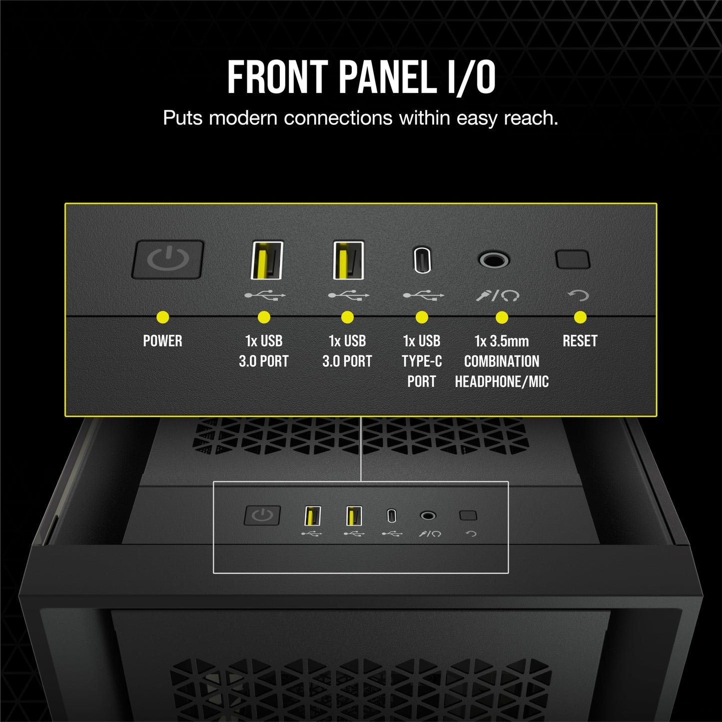 Corsair 5000D Airflow Tempered Glass Mid-Tower ATX Case (High-Airflow Front Panel, Corsair RapidRoute Cable Management System, Two Included 120mm Fans, Motherboard Tray with Fan Mounts) Black