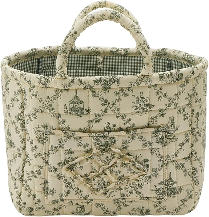 Quilted Fabric Storage Basket