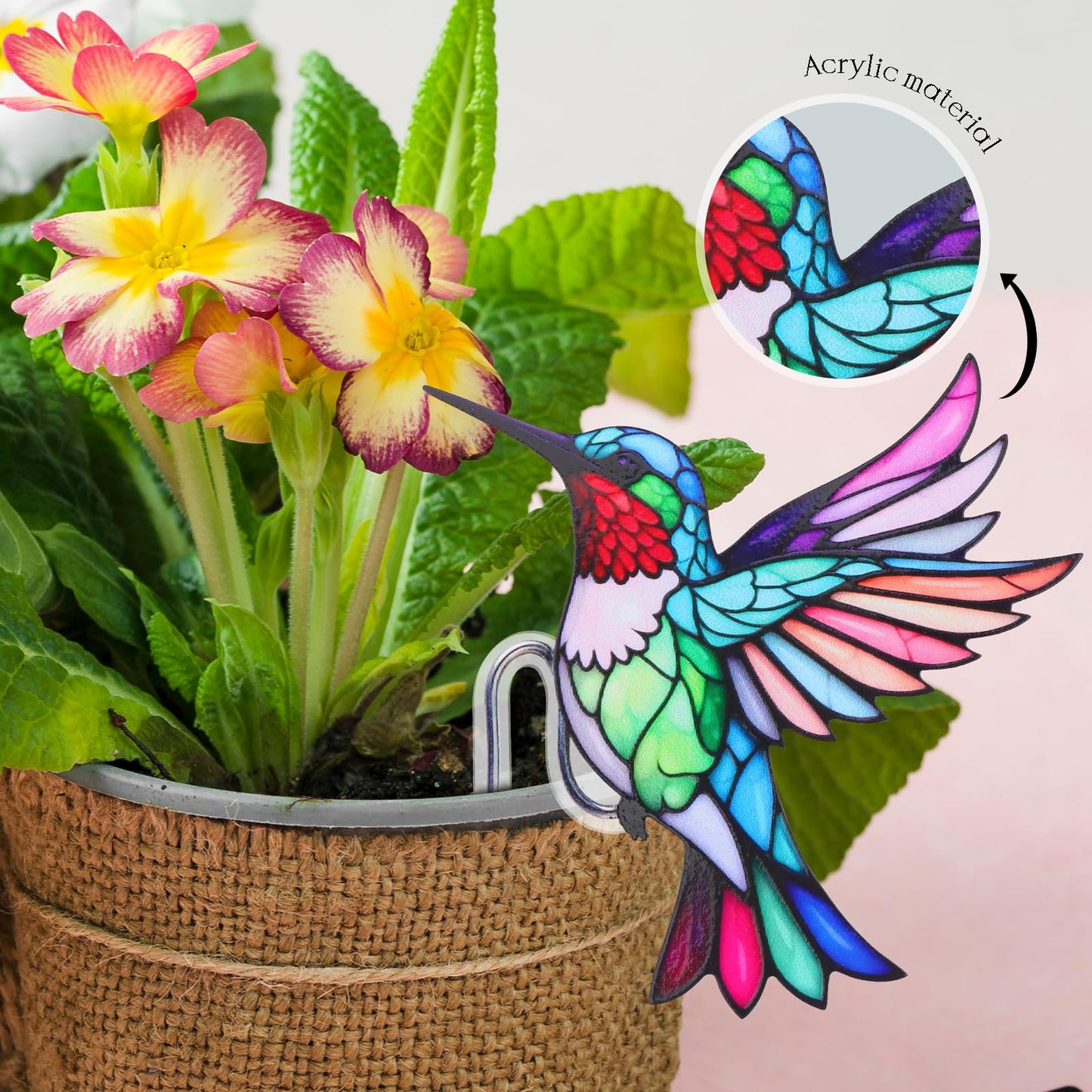 FBBP Hummingbird Gifts for Women, Hanging Plant Planter for Indoor Outdoor Garden, Mothers Day Birthday Gifts for Mom Grandma from Daughter Son, Bird Lover Plant Pots Accessories