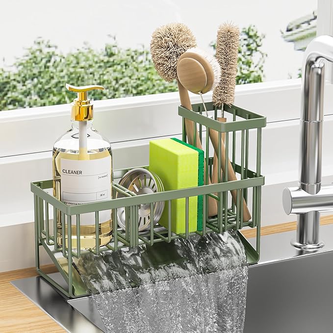 Cisily Kitchen Sink Caddy, Sponge Holder