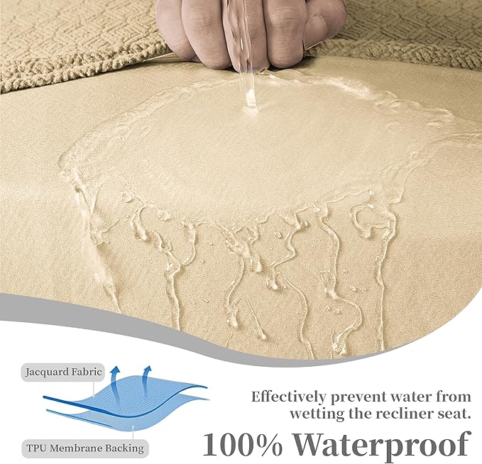 100% Waterproof Sectional Recliner Couch Covers