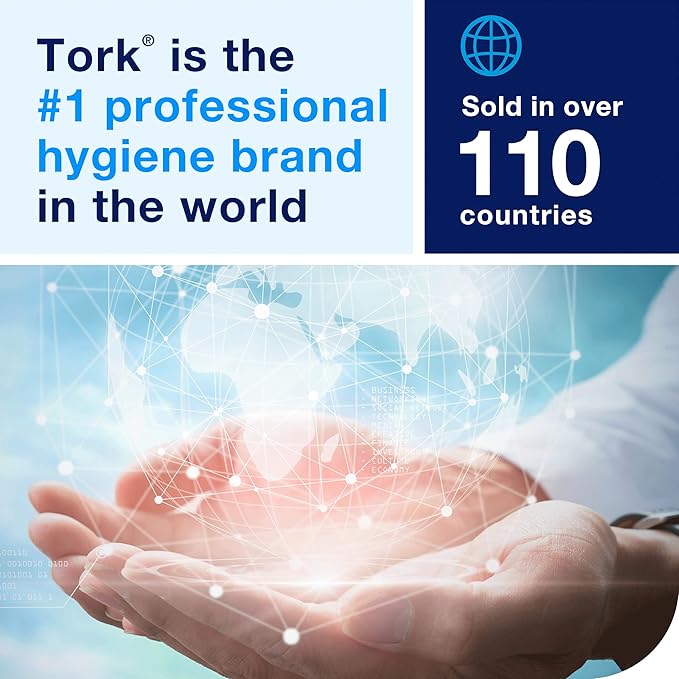 Tork Paper Hand Towel Roll White H21, 100% Recycled Fiber, 6 Rolls x 800 ft