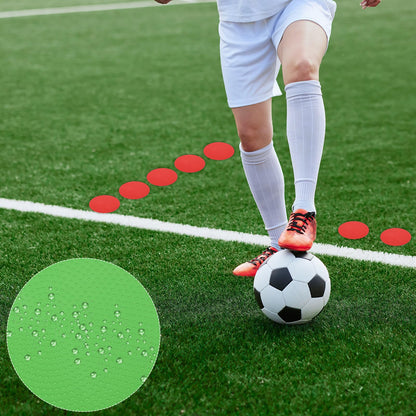 PATIKIL Spot Markers 4 Inch, 12 Pcs Non-Slip Floor Dots Agility Markers Flat Field Cones Poly Dots for Gym PE Speed Training Dance Soccer Basketball Sports, Green