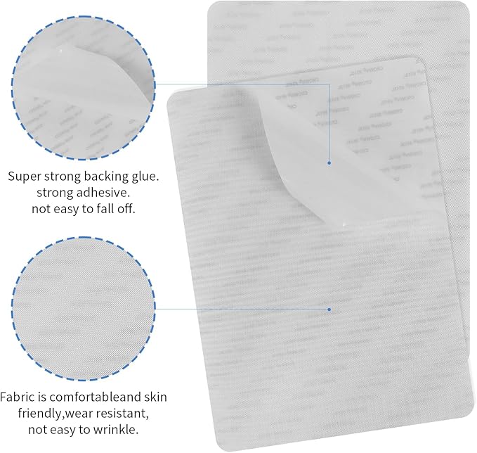 SYLVASS 8x11 Inch Fabric Repair Patches, Self-Adhesive Linen Patch