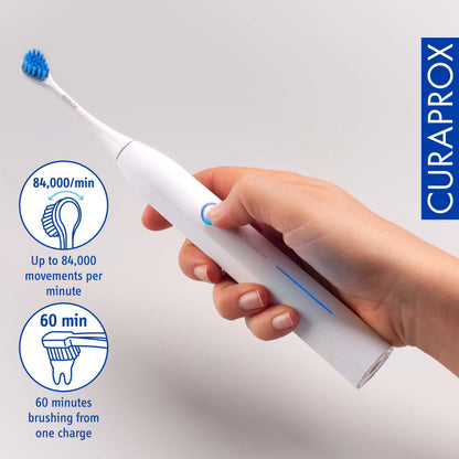 Curaprox Hydrosonic Pro Sonic Toothbrush - Curaprox Electric Toothbrush for Adults with 7 Cleaning Levels.