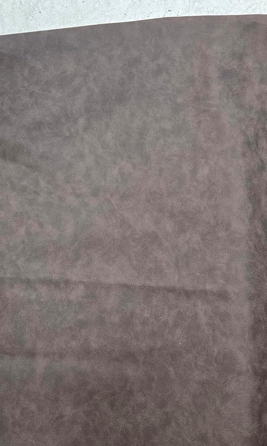 Cafe Brown Nubuck Soft Faux Leather Fabric Sheet PU Leather Sold by The Yard