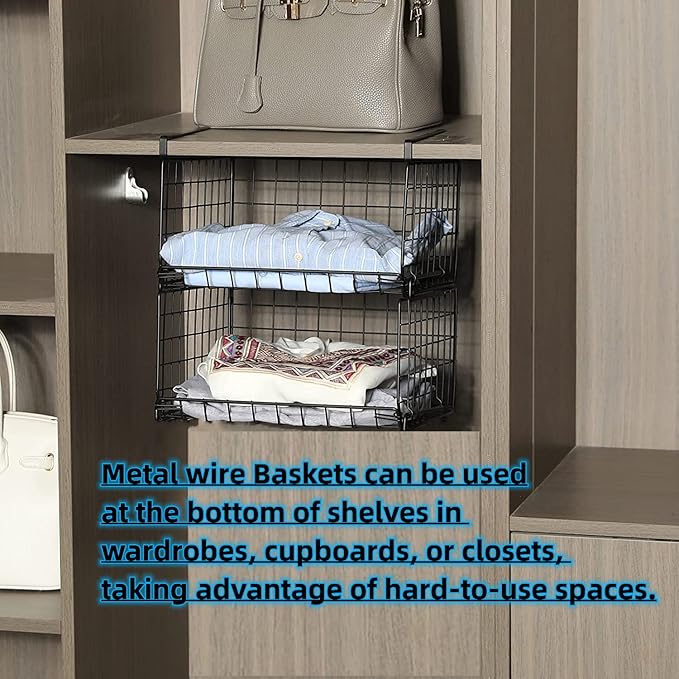 Under Shelf Basket Storage 2Pack